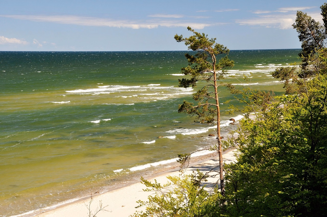 Steilküste und Sandstrand – Misdroy Küste Ostsee Polen