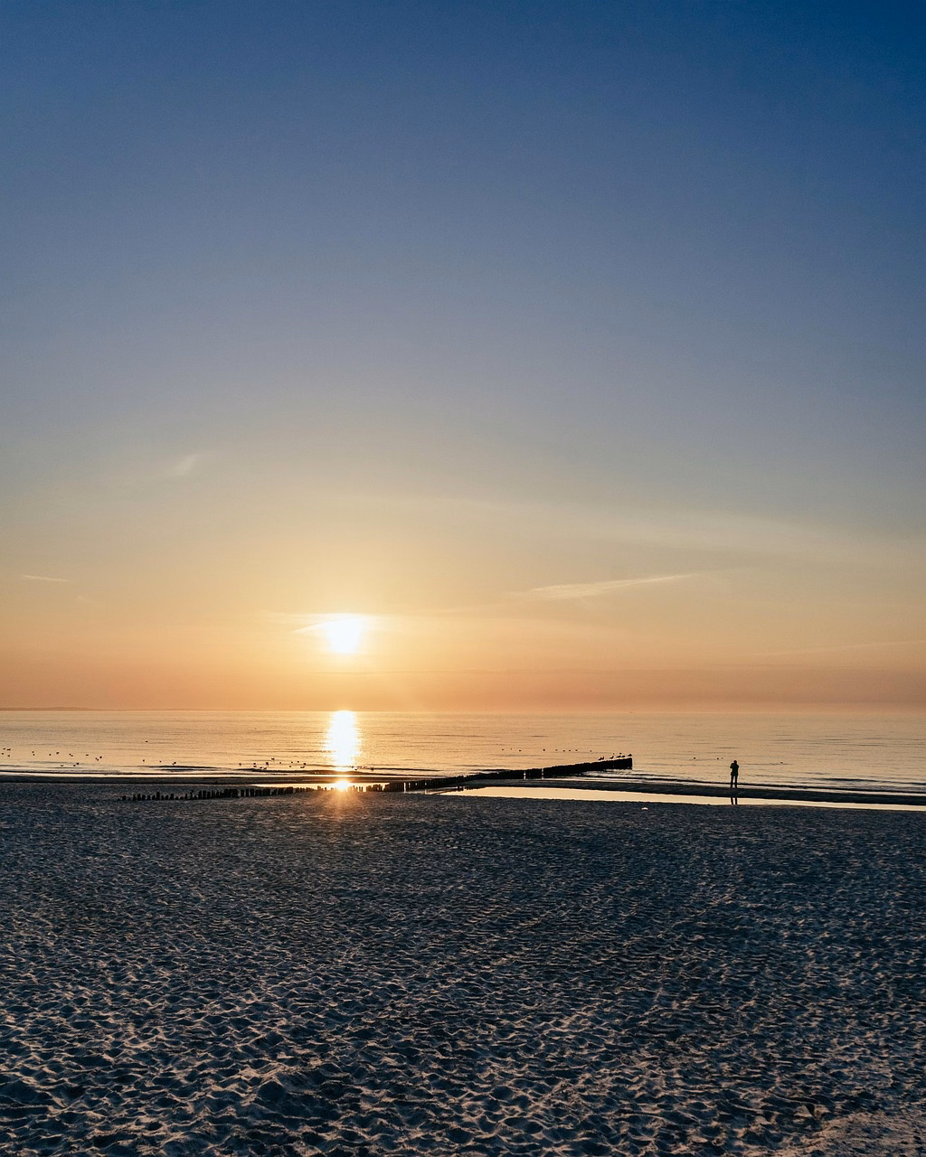 Sonnenuntergang am Strand – Misdroy Ostsee Sommer Polen